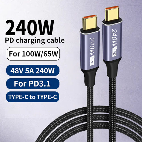 USB C to USB Type C Fast Charging Cable (0.5m to 3m)