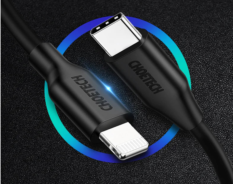 CHOETECH 2m Fast-Charge USB-C/Lightning Cable