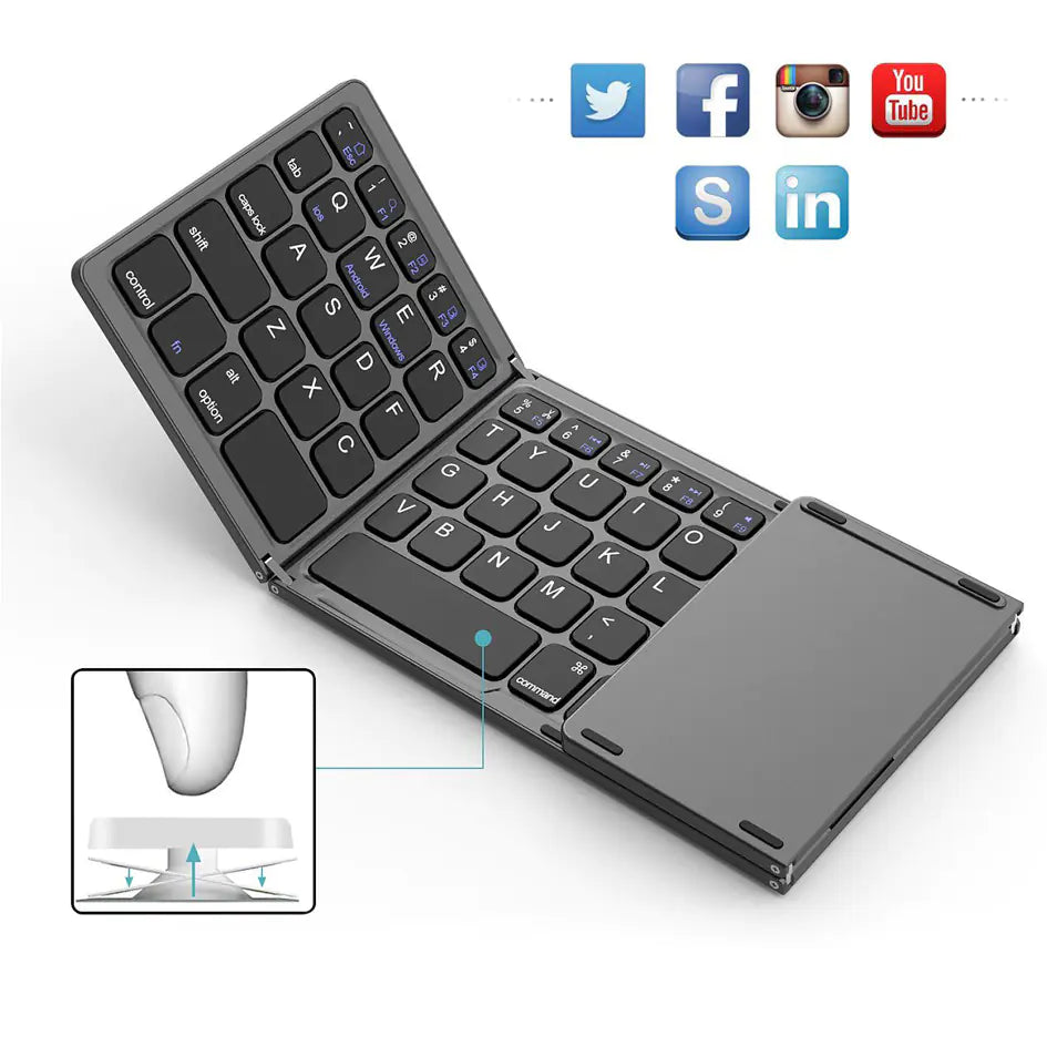 Compact Foldable Bluetooth Keyboard BO33