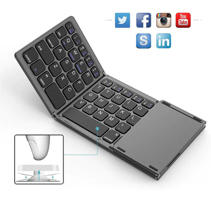 Compact Foldable Bluetooth Keyboard BO33