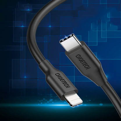 CHOETECH 2m Fast-Charge USB-C/Lightning Cable