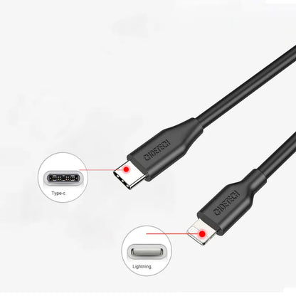 CHOETECH 2m Fast-Charge USB-C/Lightning Cable