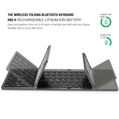 Compact Foldable Bluetooth Keyboard BO33